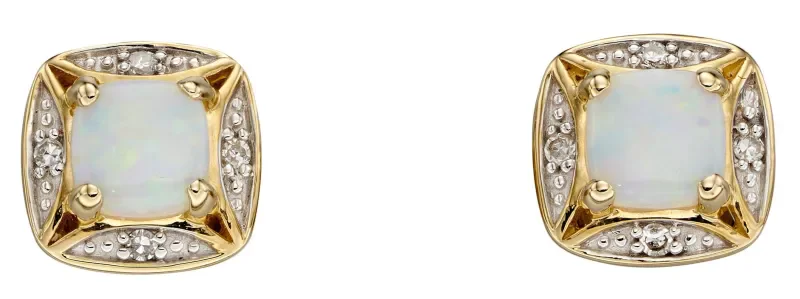 Boucles d oreilles  éclat céleste  en or 9 carats