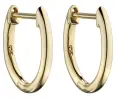 Boucles d oreilles or jaune 9 carats éclat moderne
