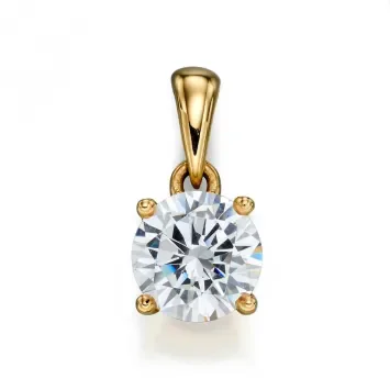Mon-bijou - D2235 - Collier zirconia en or 375/1000