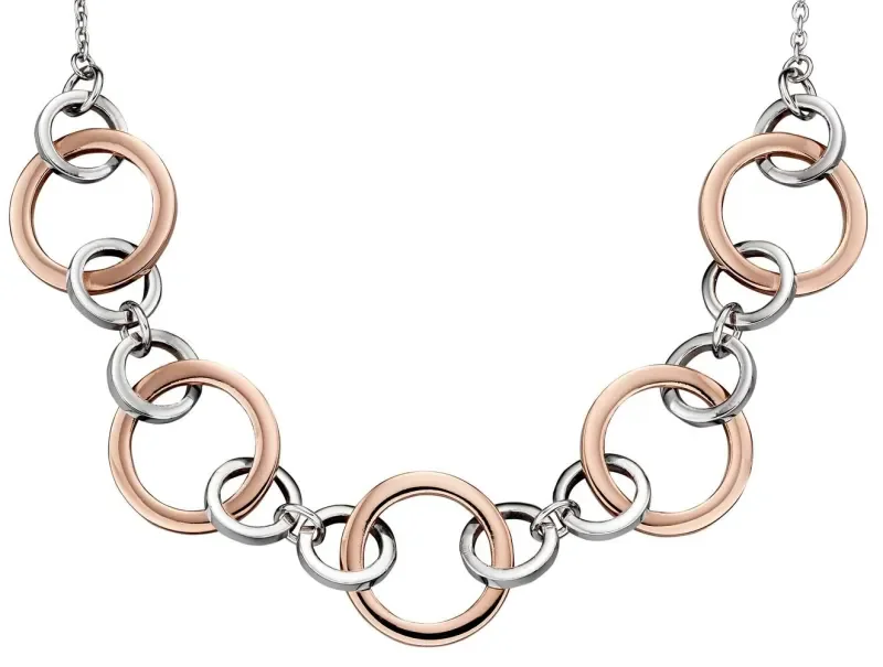 Collier  lien d harmonie  en argent 925 plaqué or rose