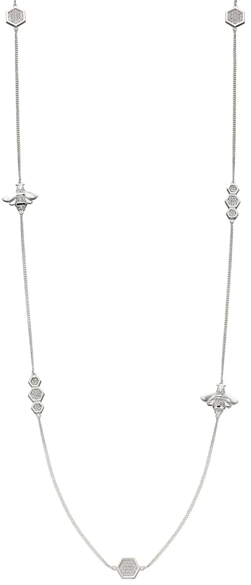 Collier pendentif abeille reine - argent 925