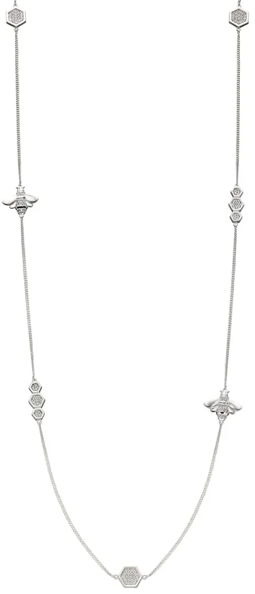 Collier pendentif abeille reine - argent 925