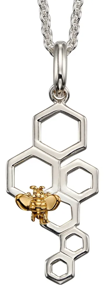 Mon-bijou - D4674a - Collier abeille en argent 925/1000