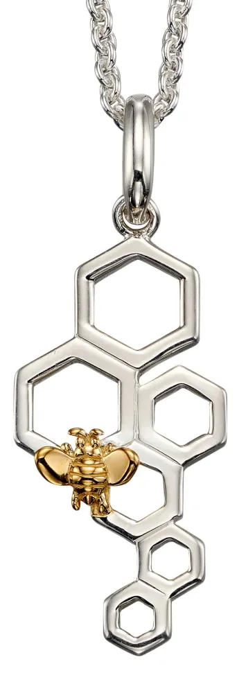 Mon-bijou - D4674a - Collier abeille en argent 925/1000