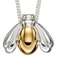 Collier abeille  mellifère  en argent 925 plaqué or 18 carats