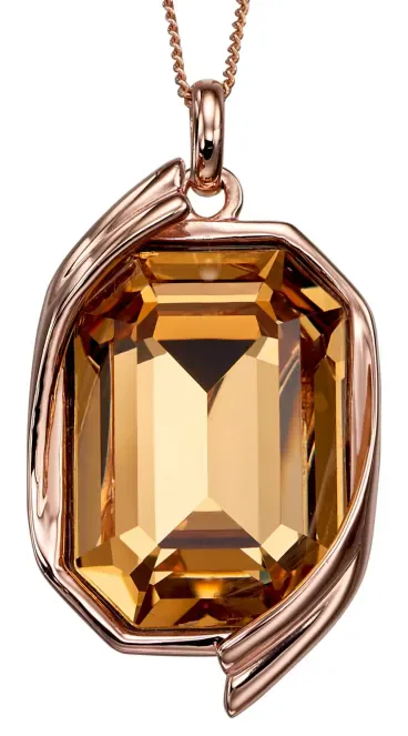 Mon-bijou - D4686a - Collier citrine en argent 925/1000