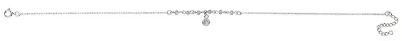 Chaîne de cheville argent 925 zircon  éclat solaire