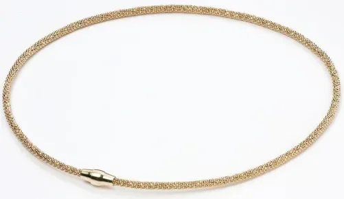 Collier plaqué or en argent 925/1000