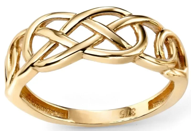 Bague  éclat graphique  en or 9 carats