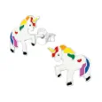 Boucles d oreilles boucles licorne magique en argent 925
