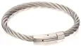 Bracelet jonc homme acier torsadé