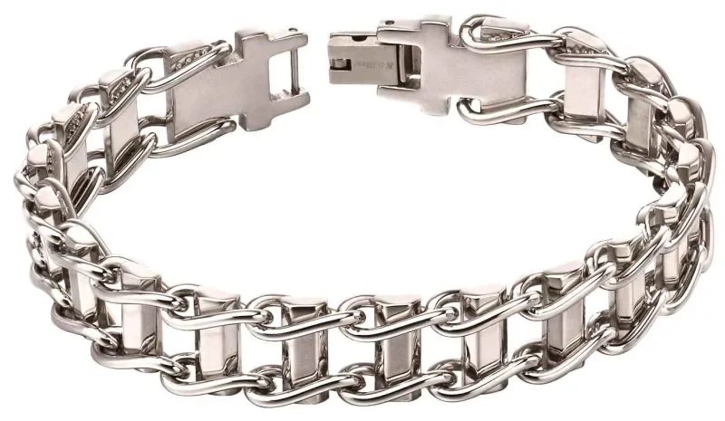 Bracelet homme acier inoxydable maille gourmette