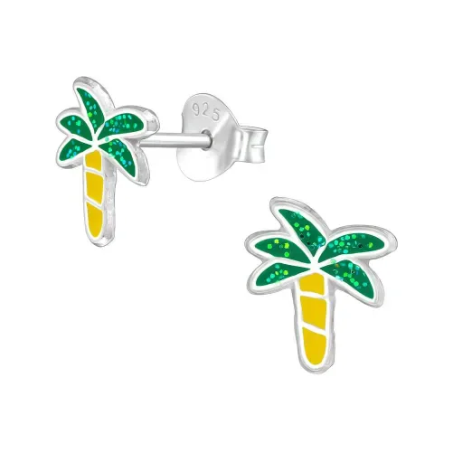 Boucles d oreilles palmier évasion en argent 925