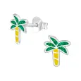 Boucles d oreilles palmier évasion en argent 925