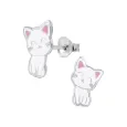 Boucles d oreilles chat  élégance féline