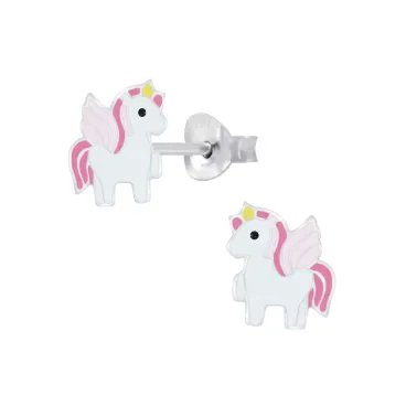 Mon-bijou - FF6863 - Boucle d'oreille cheval en argent 925/1000
