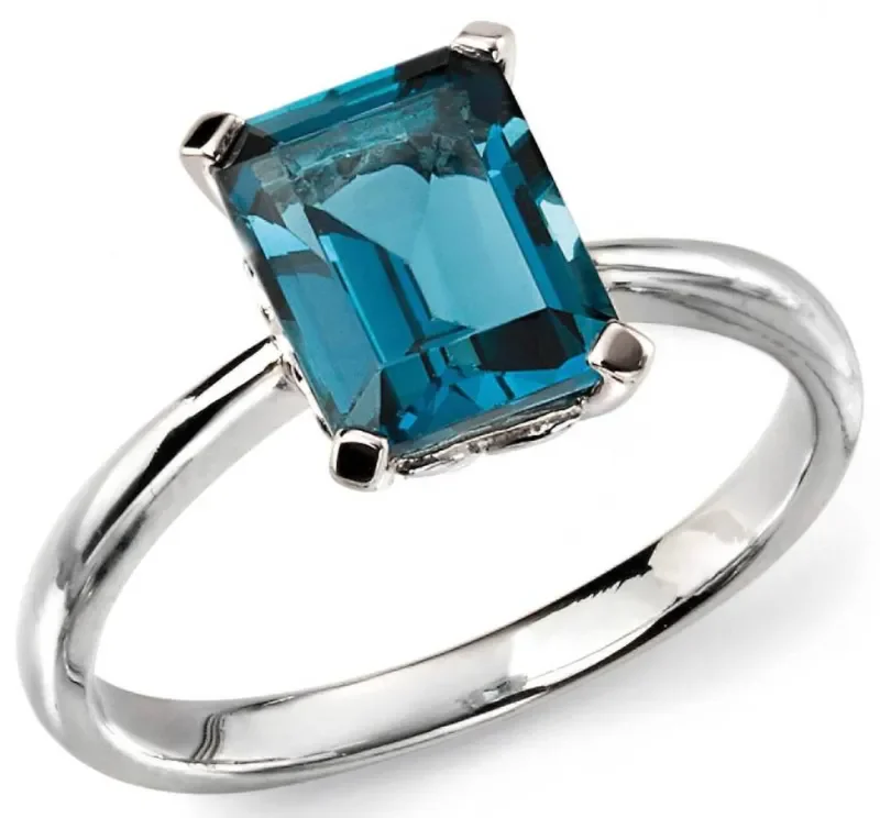 ✨ bague solitaire  éclat d azur