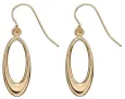 Boucles d oreilles boucles  éclat d or  - or jaune 9 carats
