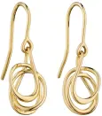 Boucles d oreilles or jaune 9 carats - éclat intemporel
