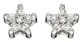 Boucles d oreille étoile diamant en or jaune 9 carats