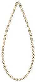 Collier chaîne fine maille forçat en or 9 carats
