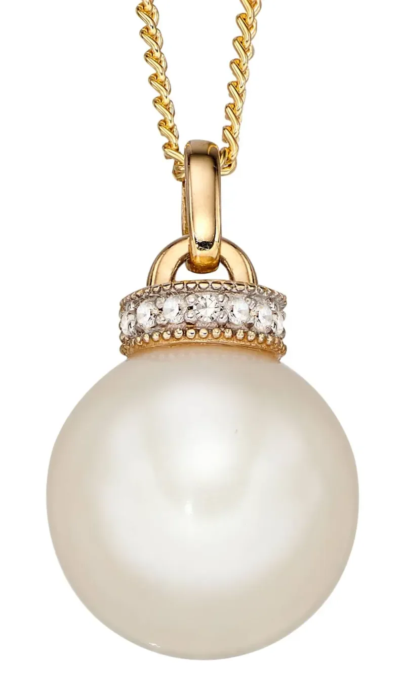 Collier or 9k éclat céleste