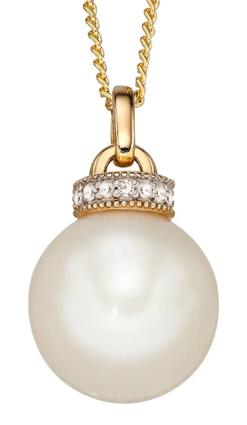 Collier or 9k éclat céleste