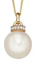 Collier or 9k éclat céleste