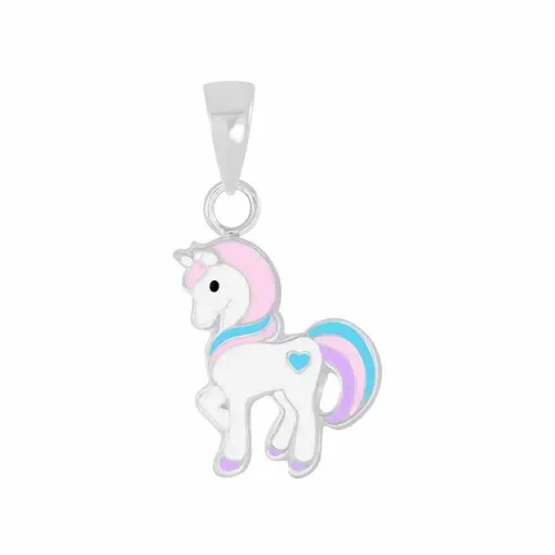 Collier cheval en argent 925  galop majestueux
