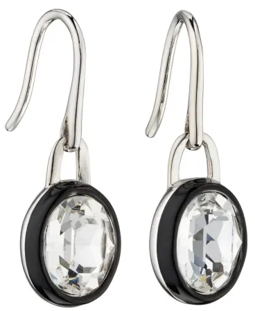 Mon-bijou - D5879 - Boucle d'oreille cristal en argent 925/1000