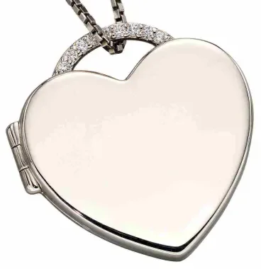 Mon-bijou - D4898a - Collier photo coeur en argent 925/1000