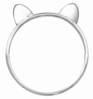 Mon-bijou - H35667 - Bague original chat en argent 925/1000