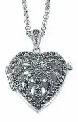 Collier cœur porte-photo personnalisable en argent 925