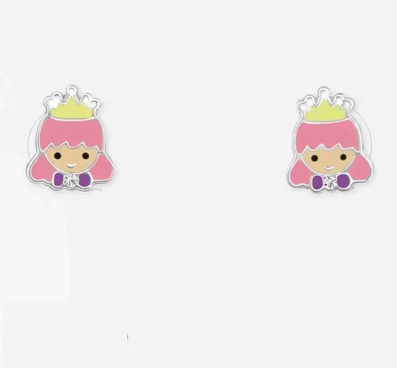 Boucle d oreille princesse en argent 925 - éclatante