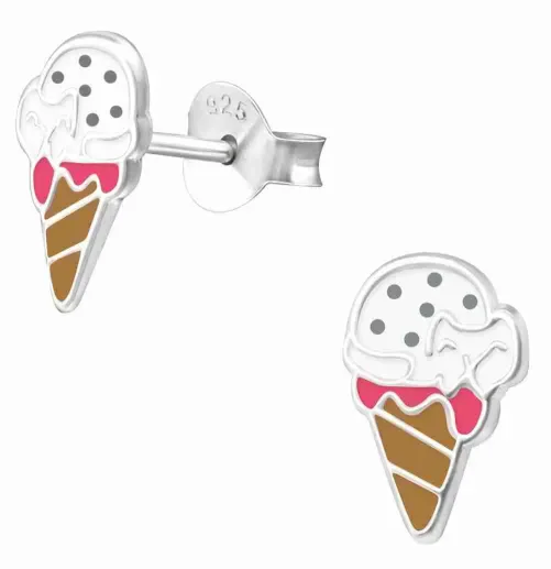 Mon-bijou - H33561 - Boucle d'oreille glace en argent 925/1000