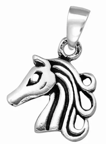 Mon-bijou - H39126 - Collier cheval en argent 925/1000