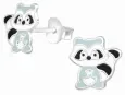 Boucles d oreilles raton laveur  malice  - argent 925