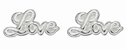 Mon-bijou - D2065 - Boucle d'oreille love en argent 925/1000