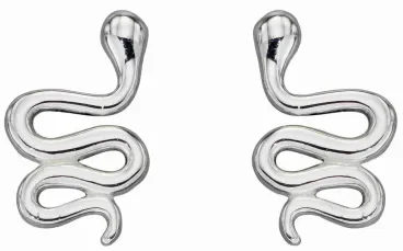 Mon-bijou - D2070b - Boucle d'oreille serpent en argent 925/1000