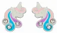 Boucles d oreilles licorne féerique en argent 925