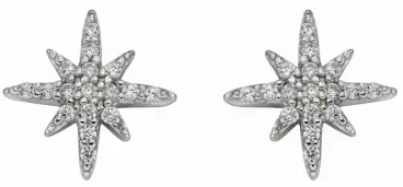 Mon-bijou - D5987c - Boucle d'oreille étoile en argent 925/1000
