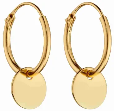Mon-bijou - D5992 - Boucle d'oreille plaqué or en argent 925/1000