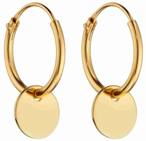 Mon-bijou - D5992 - Boucle d'oreille plaqué or en argent 925/1000