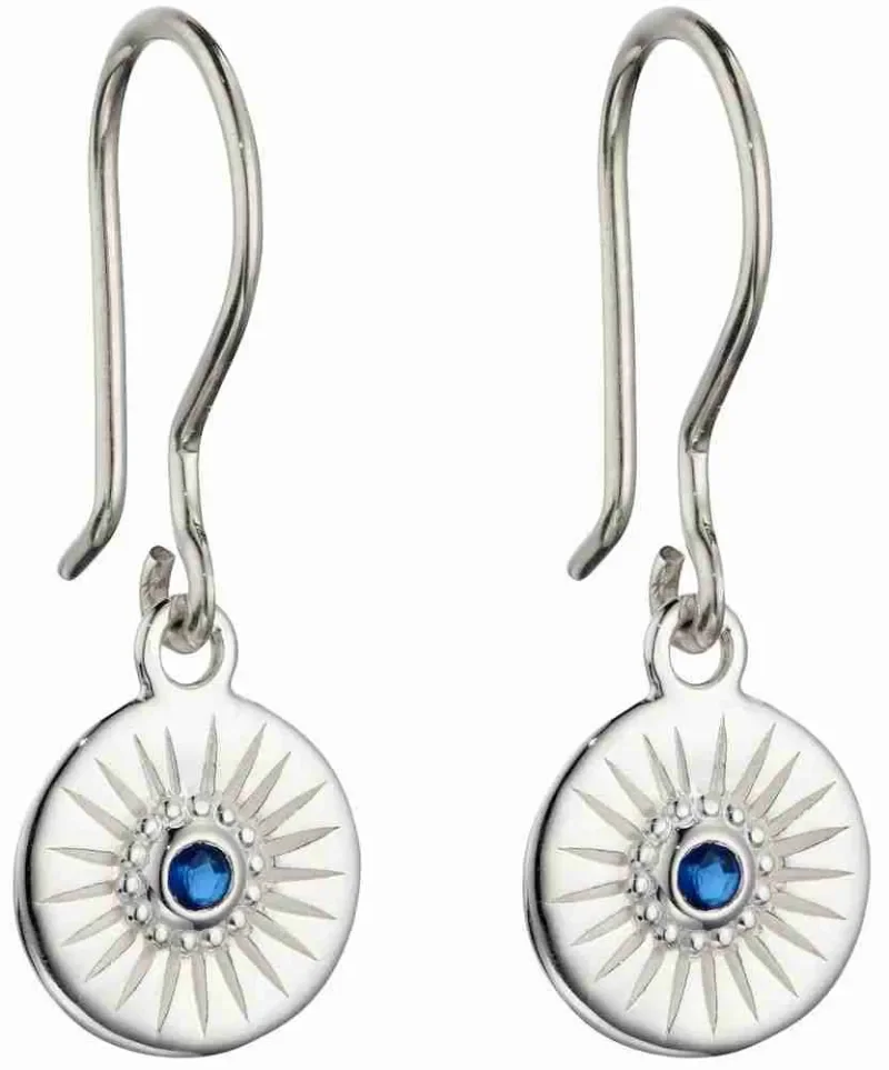 Boucles d oreilles topaze bleue et argent 925  éclat céleste