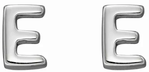 Mon-bijou - D6022 - Boucle d'oreille lettre E en argent 925/1000