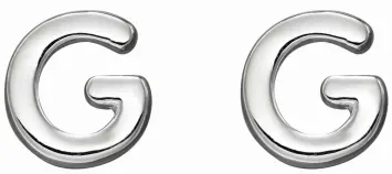 Mon-bijou - D6024 - Boucle d'oreille lettre G en argent 925/1000