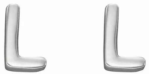 Mon-bijou - D6029 - Boucle d'oreille lettre L en argent 925/1000