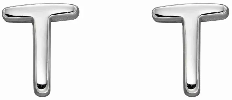 Boucles d oreilles t graphiques en argent massif 925