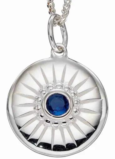 Mon-bijou - D4971a - Collier topaze bleu en argent 925/1000