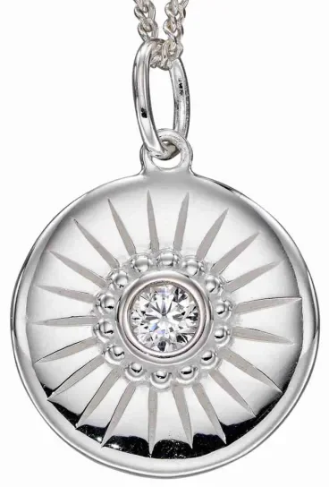 Mon-bijou - D4972c - Collier cristal en argent 925/1000